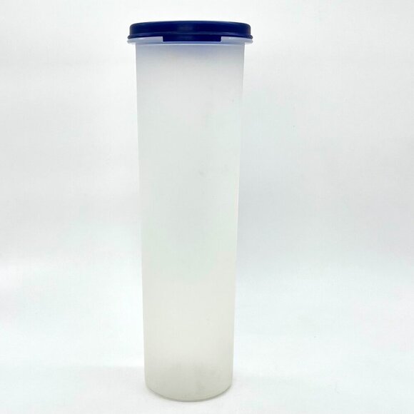Vintage Tupperware Tall Pantry Container with Blue Lid - Picture 3 of 9